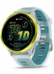 Garmin Forerunner 570 - 47mm Amp Yellow Aluminum with Translucent Whitestone/Turquoise Band
