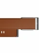 Кожаный люксовый ремешок для Whoop 5.0 LeatherLuxe Straight Band Chestnut/Cream with Titanium (S)