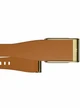 Кожаный люксовый ремешок для Whoop 5.0 LeatherLuxe Tapered Band Camel with Gold (L)