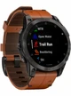Garmin Epix Sapphire Gen 2 (черный титан/каштановый кожа)