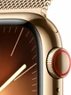 Watch 9 GPS, 41mm Gold Stainless steel, Gold Milanese Loop