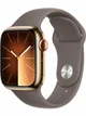 Watch 9 GPS, 45mm Gold Stainless steel, Clay Sport Band