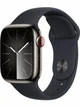 Watch 9 GPS, 45mm Graphite Stainless steel, Midnight Sport Band