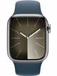 Watch 9 GPS, 45mm Silver Stainless steel, Storm Blue Sport Band