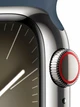 Watch 9 GPS, 45mm Silver Stainless steel, Storm Blue Sport Band