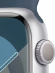 Watch 9 GPS, 45mm Silver Aluminium, Winter Blue Sport Band - M/L