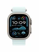 Watch Ultra 2, 49 mm, Natural, Ocean Band, Ice Blue