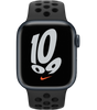 Apple Watch Nike Series 7 41 мм Алюминий Тёмная ночь/Антрацитовый-чёрный MKN43RU-A