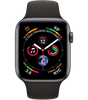 Apple Watch Series 4 LTE 44 мм Сталь чёрный космос/Чёрный MTV52