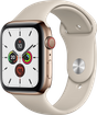 Apple Watch Series 5 LTE 40 мм Сталь золотистый/Песочный спортивный MWWU2