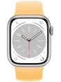 Apple Watch 8 41 мм Алюминий, Силикон, Серебристый, Солнечное сияние