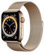 Apple Watch Series 6 LTE 44 мм Сталь золотистый / Миланский золотой M06G3