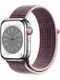 Apple Watch 8 45 мм Сталь, Нейлон, Серебристый, Бузина