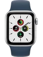 Apple Watch SE 44 мм Алюминий Серебристый/Синий MKQ43RU-A