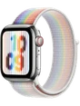 Apple Watch 8 41 мм Сталь, Нейлон, Серебристый, Радужный