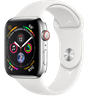 Apple Watch Series 4 LTE 40 мм Сталь серебристый/Белый MTUL2