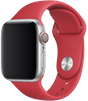 Apple Watch Series 5 44 мм Алюминий серебристый/Красный спортивный MU9N2