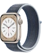 Apple Watch 8 41 мм Алюминий, Нейлон, Сияющая звезда, Синий шторм