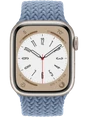 Apple Watch 8 45 мм Алюминий, Силикон/Ткань, Сияющая звезда, Сланцево-синий
