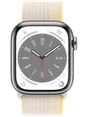 Apple Watch 8 41 мм Сталь, Нейлон, Серебристый, Сияющая звезда