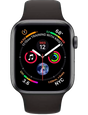 Apple Watch Series 4 LTE 44 мм Сталь чёрный космос/Чёрный MTV52