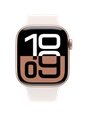 Apple Watch 10, 42 mm, Rose Gold Aluminium, Light pink Sport Band, M/L