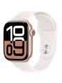 Apple Watch 10, 42 mm, Rose Gold Aluminium, Light pink Sport Band, M/L