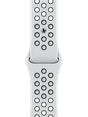 Apple Watch Nike Series 7 45 мм Алюминий Сияющая звезда/Чистая платина-чёрный MKNA3RU-A
