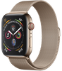 Apple Watch Series 5 LTE 44 мм Сталь золотистый/Миланский золотой MWW62